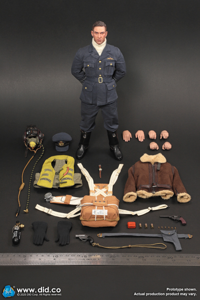 Британский пилот (Том Харди, "Дюнкерк")  - Коллекционная фигурка 1/6 WWII British Pilot Squadron Leader – Tom (K80187) - DID