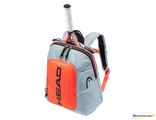 Детский теннисный рюкзак Head Kids Backpack Rebel (grey-orange)