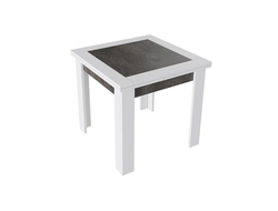 Стол раздвижной ХЬЮСТОН Тип 3 Белый/Ателье темный