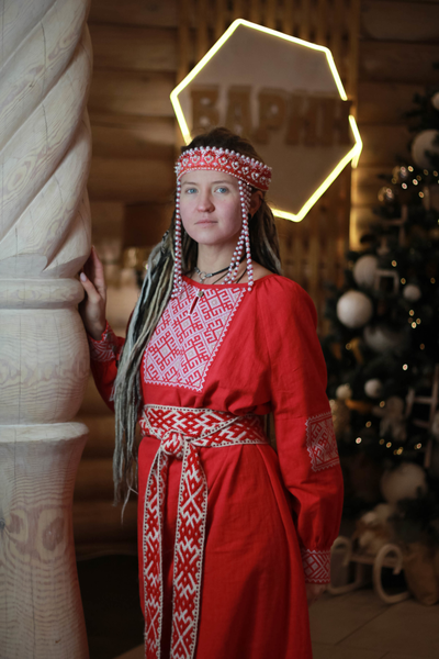 Платье славянское из крапивы "Женское счастье"