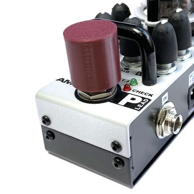 Насадка на кнопку педали эффектов, высокая (3D печать), 1 шт (бордовая)