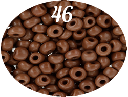 Бисер Zlatka 8/0 10гр цвет № 0046 шоколадный