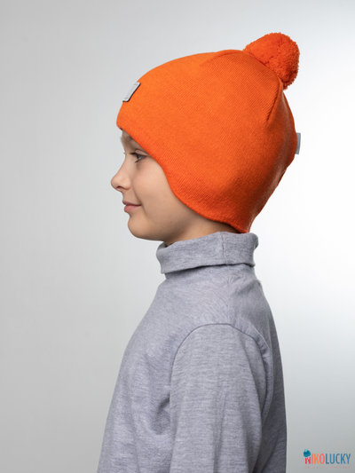 Шапка 24201-02 х/б подклад, оранжевый 54-56