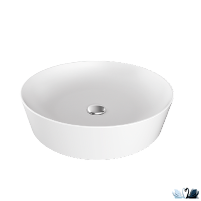 Раковина Creavit Ultra UL140-00CB00E-0000 диаметром 40 см на столешницу, глянец белоснежного цвета