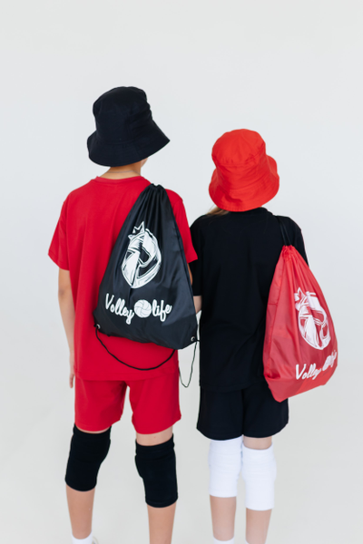 Рюкзак  черный "Мяч рисованный"