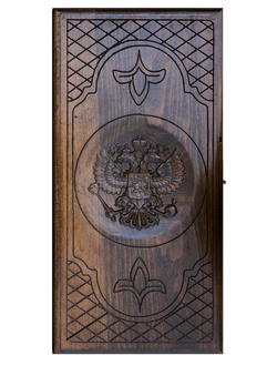 Нарды резные с шашками "Символ Власти" от мастера Григория Устяна