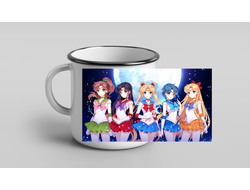 Кружка металлическая эмалированная Сейлор Мун №2