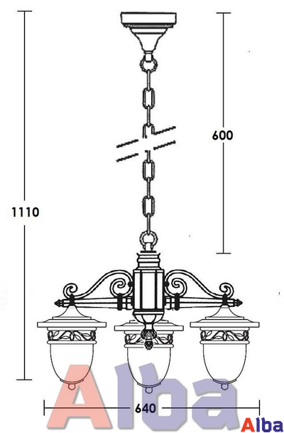 Krakow 87270/3 Парковый светильник