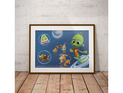 Плакат горизонтальный Планета Ай №8