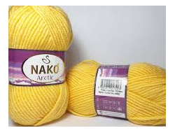 Arctic от Nako, 100гр/100м, желтый, 20% шерсть, 80% акрил.