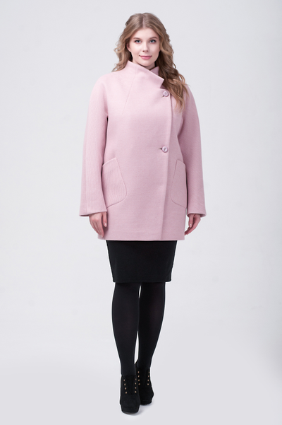 Шерстяное полупальто кокон Модико 20500