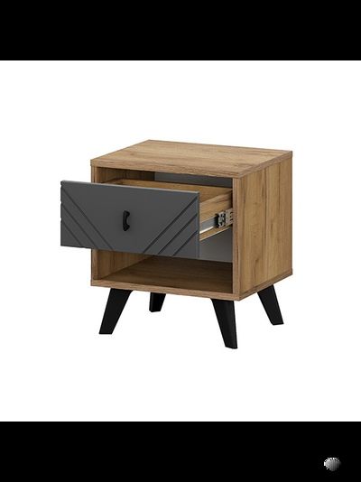 Байкал Тумба прикроватная Дуб Золотой/Графит