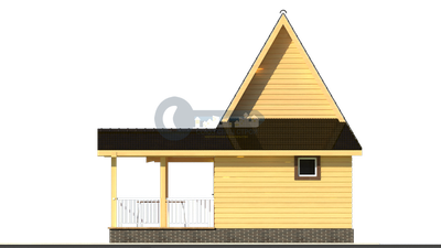 Б-22 ГАБАРИТНЫЕ РАЗМЕРЫ: (8Х7М) 2 ЭТАЖА, ОБЩАЯ ПЛОЩАДЬ: 60М²
