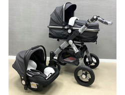 Детская коляска 3 в 1 Luxmom 600G Черный