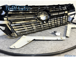 Решетка радиатора Toyota Land Cruiser 200 LOUNGE 21 черная АНТИХРОМ