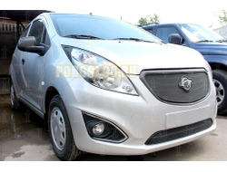 Защита радиатора Ravon R2 2016- (кроме Элеганс) black верх