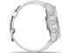 Умные часы Garmin Fenix 7s серебристый с белым силиконовым ремешком