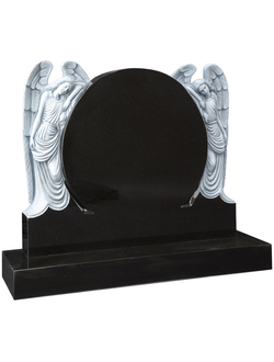 Овальный памятник на могилу для двоих