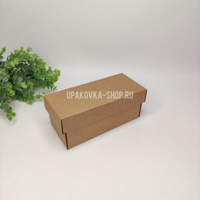 Коробка с отдельной крышкой 180*85*75 мм БУРЫЙ