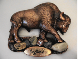 Магнит Зубр с самоцветами , арт А-56. ОПТ