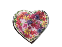 Пряник заварной  с декором "Сердце" 500 гр.