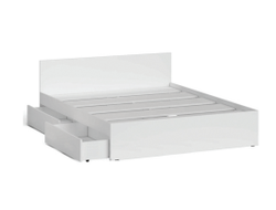 Спальня Мэри - Кровать 900 с ящиками Белый