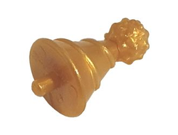 Minifigure, Hat with Small Pin, Party Hat, Pearl Gold (24131 6220929 6287612)