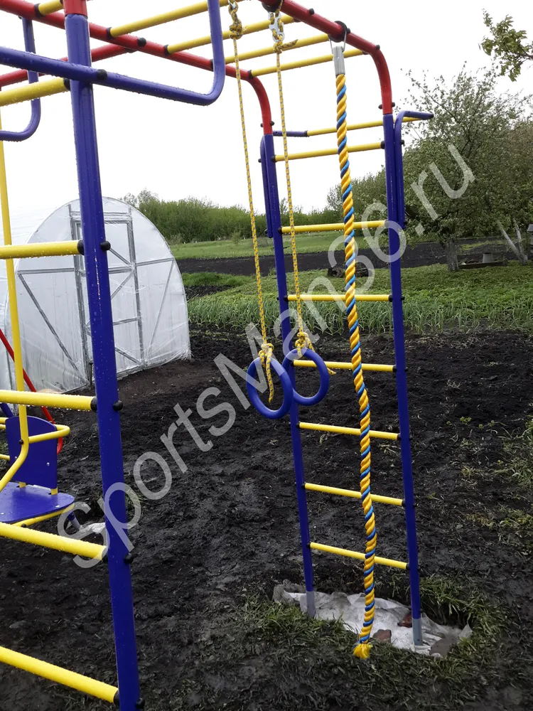 УЛИЧНЫЙ ДЕТСКИЙ СПОРТИВНЫЙ КОМПЛЕКС ПИОНЕР-МОРЯЧЕК С ГОРКОЙ S-line 3 м 