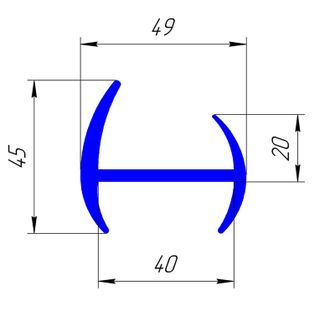 15 МЕТРОВ УПЛОТНИТЕЛЬ ДВЕРИ ФУРГОНА Н 40ММ