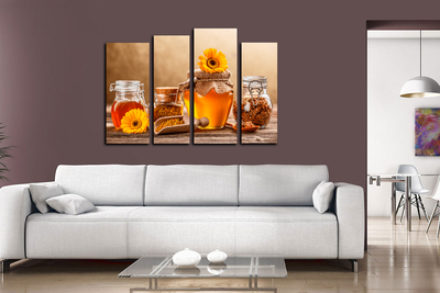 Модульная картина "Медовый спас"