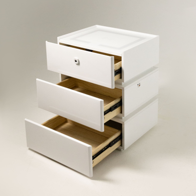 Умная тумбочка с отпечатком пальца | белая