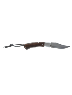 Нож складной Stinger,92мм,(серебр.),сталь/дерево (серебристо-корич.),FK-725