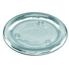 Подсвечник тарелка стеклянная 10 см.