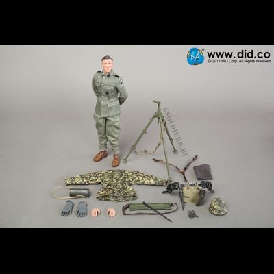 Немецкий солдат - Коллекционная фигурка 1/6 - 3rd SS-Panzer-Division MG34 Gunner Ver. C "Curtis" (D80127) - DID