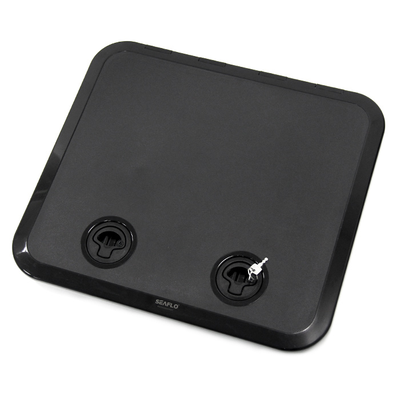 Крышка рундука SEAFLO 460x520 мм с замком, черный пластик