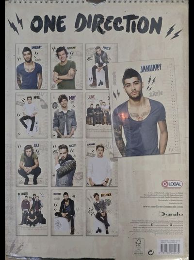 One Direction Official Календарь 2015