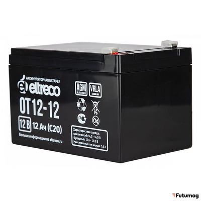 Аккумулятор Eltreco 6-F-12 (12V12A/H C20)