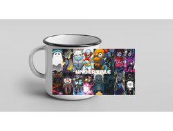 Кружка металлическая эмалированная Андертейл, Undertale №9