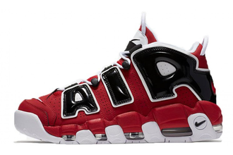 Nike Air More Uptempo 96 Красные с черным