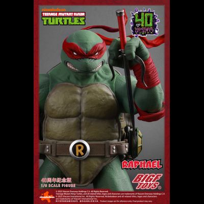 ПРЕДЗАКАЗ - Черепашка Рафаэль (Teenage Mutant Ninja Turtles, Черепашки-Ниндзя) - Коллекционная фигурка 1/6 TMNT Raphael 40th Anniversary (BIGF-002) - BIGFTOYS ?ЦЕНА: 26500 РУБ.?
