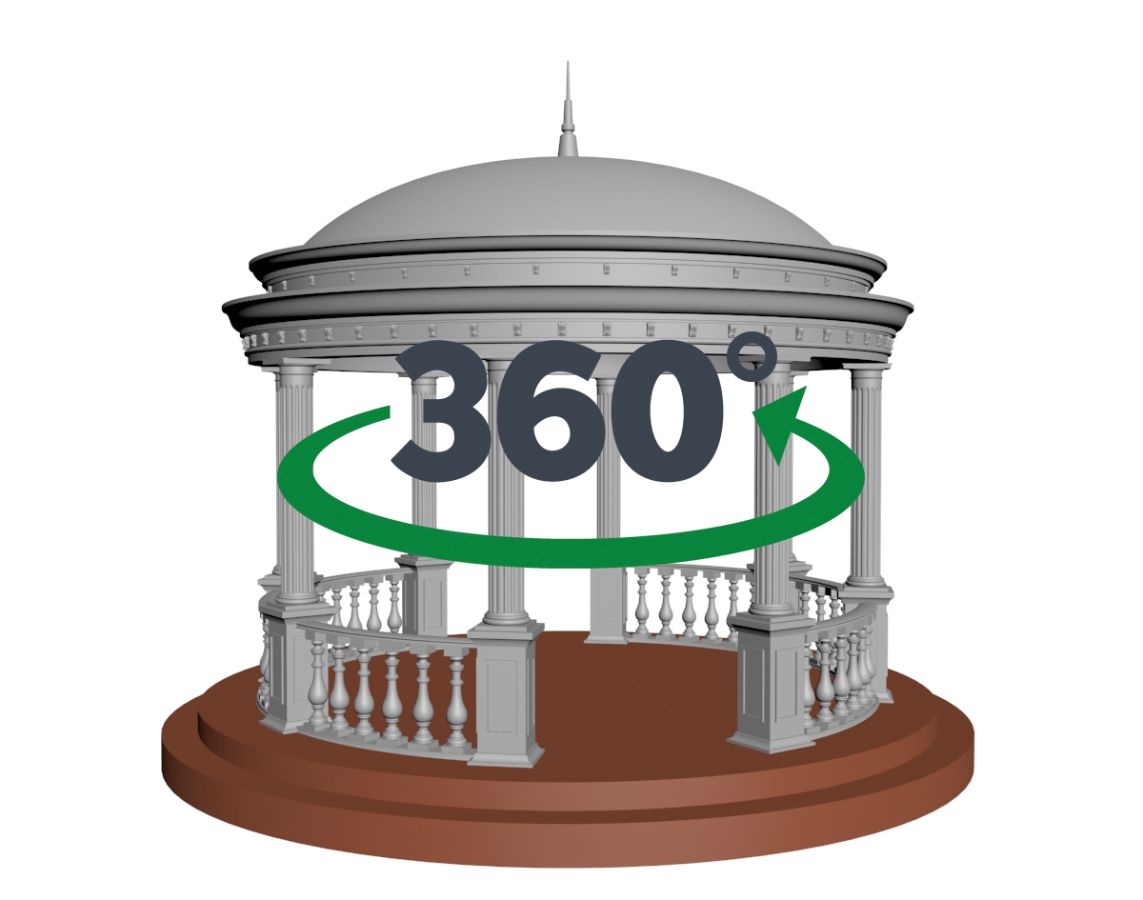 3д модель ротонда РТD-002