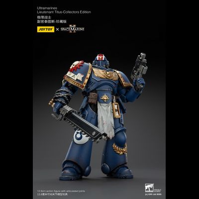 Тит, лейтенант Ультрамаринов (Warhammer 40k, Spacemarine II) - КОЛЛЕКЦИОННАЯ ФИГУРКА 1/18 Ultramarines Collectors Edition - Lieutenant Titus (JT01369) - JOYTOY