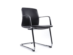 Кресло Plaza-SF FK004-С11 Чёрный (A8) натуральная кожа 58*58*82