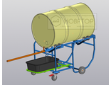Тележка - опрокидыватель для бочек «Горизонталь. ТБ3410.