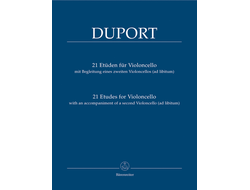Дюпор, Жан-Луи 21 этюд для виолончели в сопровождении второй виолончели (ad libitum)