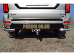 Защита задняя (уголки двойные) 76,1/42,4 мм ТСС для Tank 500 V6 4WD 2023-