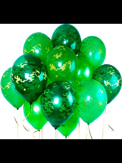 Шар 12"/30 см "Камуфляж", 25 шт, BELBAL