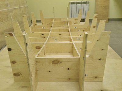 Кондуктор для сборки корпуса швертбота Оптимист