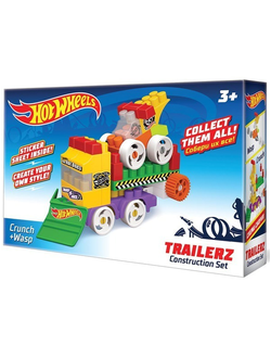Детский развивающий конструктор Bauer Hot Wheels Серия Trailerz Crunch + Wasp 3+