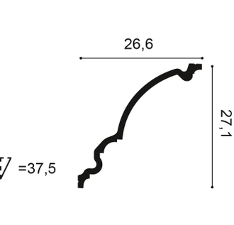 Карниз C336 - 27,1*26,6*200см